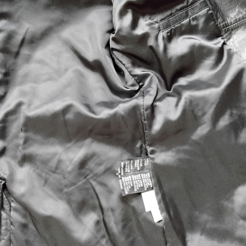 Keneth Cole Leather Coat - Picture 8 of 9